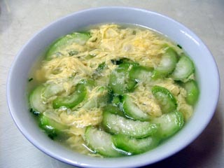 絲瓜旦湯【ヘチマと玉子のスープ】